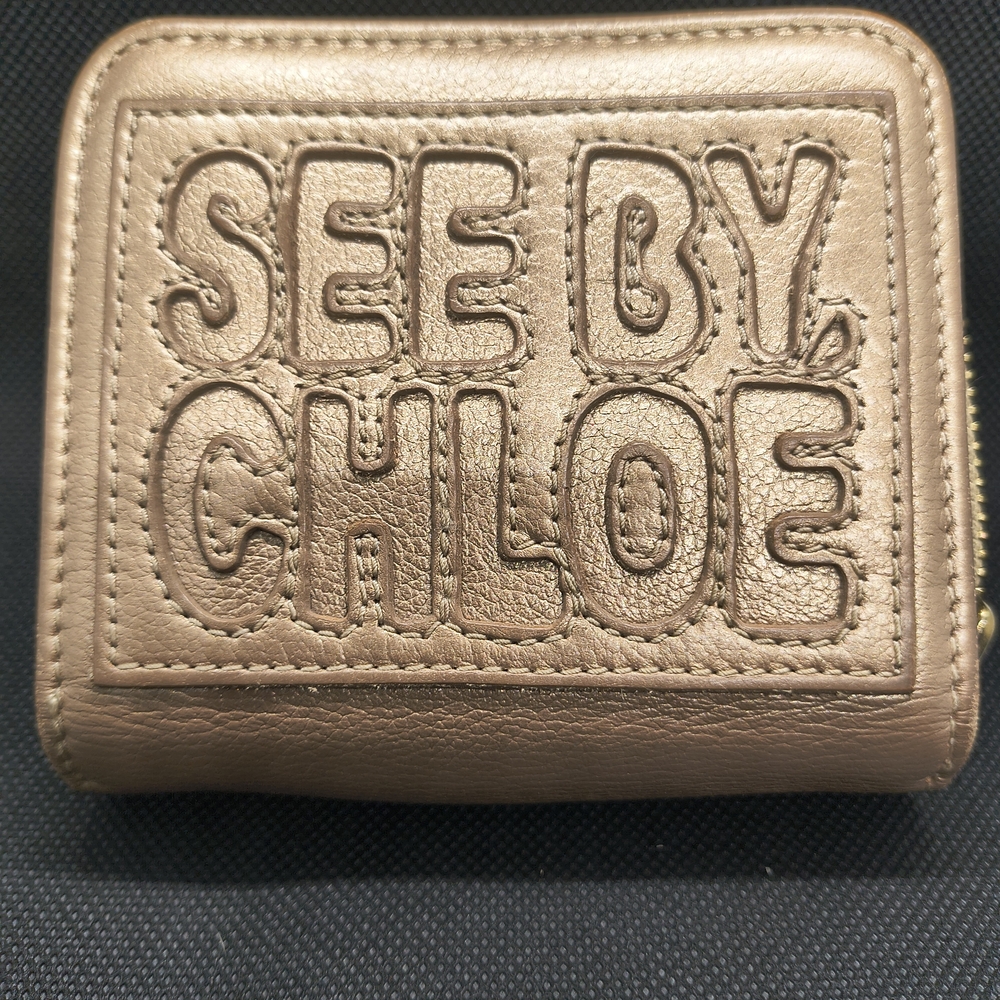 See by Chloé Gold Wallet
